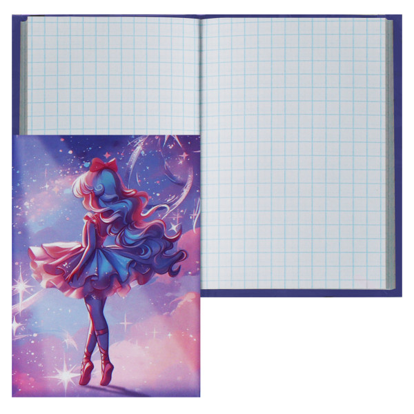 Записная книжка А7 48л.кл. Magic ballerina склейка