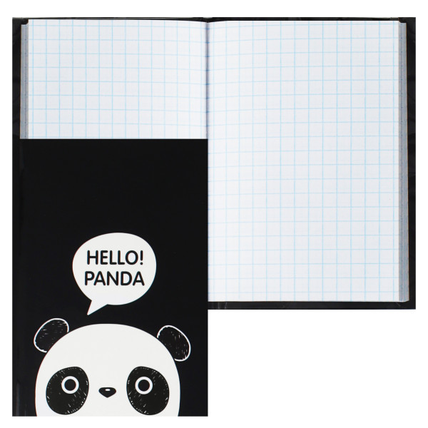 Записная книжка А7 48л.кл. Panda тв. обл.