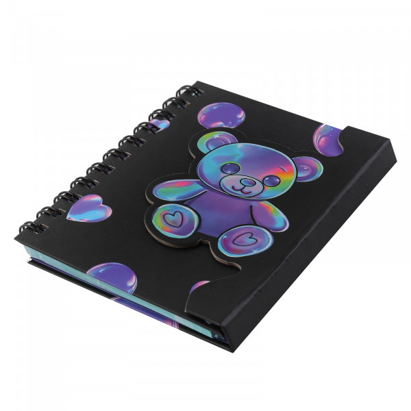 Записная книжка А6 80л.лин. Marmalade bear, тв.обл, магнит клапан