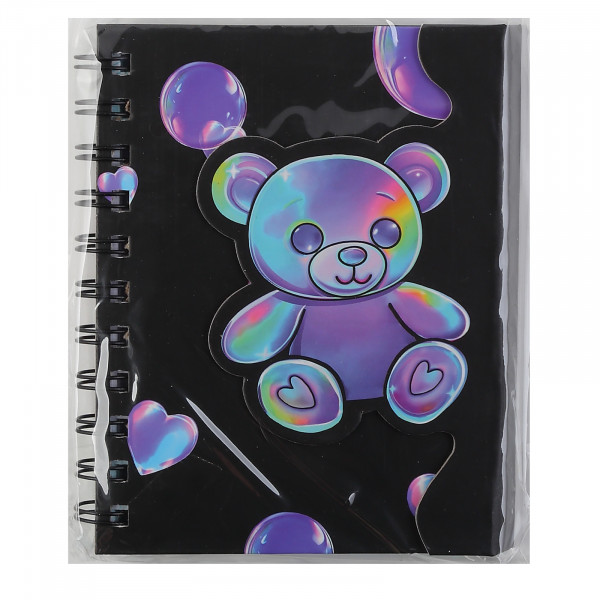 Записная книжка А6 80л.лин. Marmalade bear, тв.обл, магнит клапан