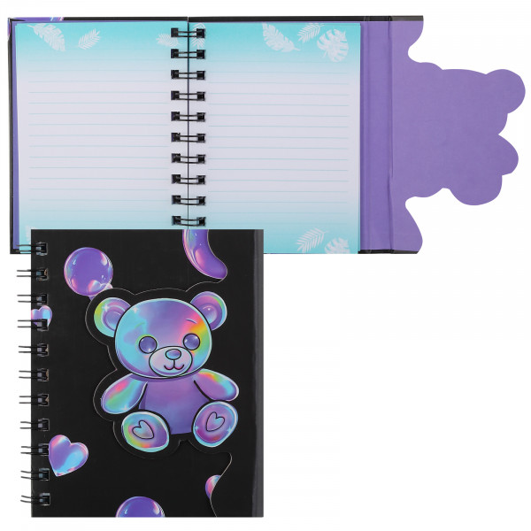 Записная книжка А6 80л.лин. Marmalade bear, тв.обл, магнит клапан