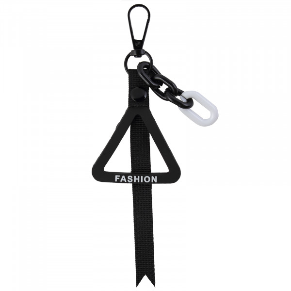 Брелок 14см Triangle пластик/резина черный