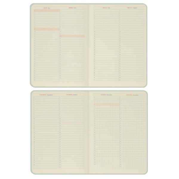 Ежедневник А5 н/д тв обл 7Бц  к/з 168л Fresh тонир 2 ляссе зеленый Ежедневник А5 н/д тв обл 7Бц  к/з 168л Fresh тонир 2 ляссе зеленый