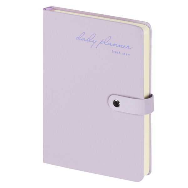 Ежедневник А5 н/д тв обл 7Бц  к/з 168л Fresh тонир 2 ляссе фиолетовый