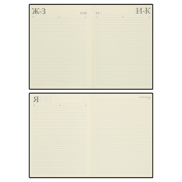 Ежедневник А5 н/д тв обл 7Бц к/з 168л IIIusion тонир 2 ляссе черный