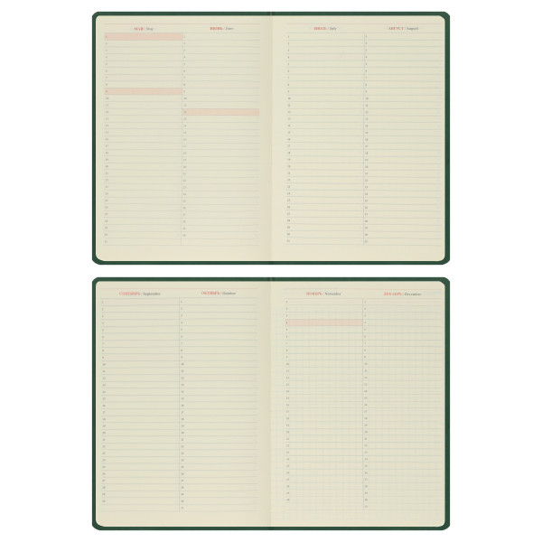 Ежедневник А5 дат 2026г.интегр к/з 176л Horse тонир 2 ляссе зеленый Ежедневник А5 дат 2026г.интегр к/з 176л Horse тонир 2 ляссе зеленый