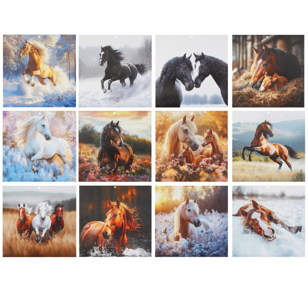 Календарь перекидной настен. 2026 Год лошади, скоба