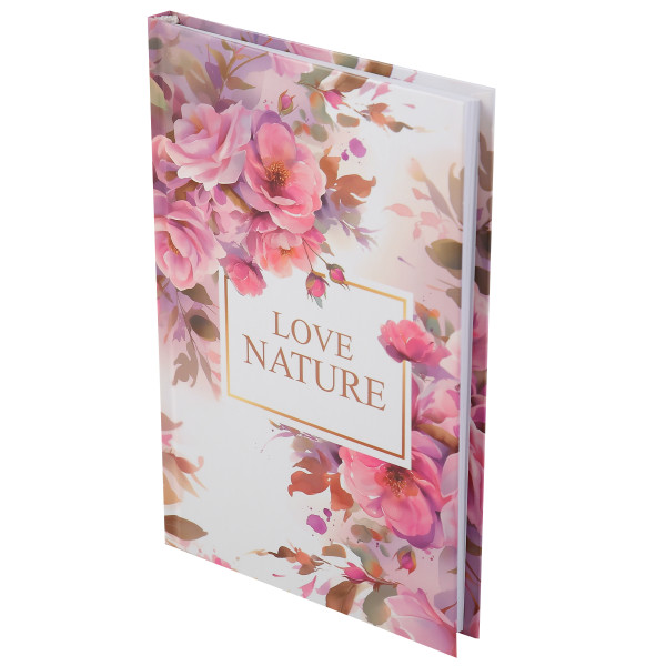 Ежедневник А5 недат.тв.обл. 7Бц 80л Love nature  глянц лам