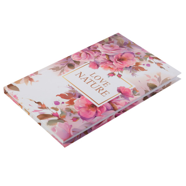 Ежедневник А5 недат.тв.обл. 7Бц 80л Love nature  глянц лам