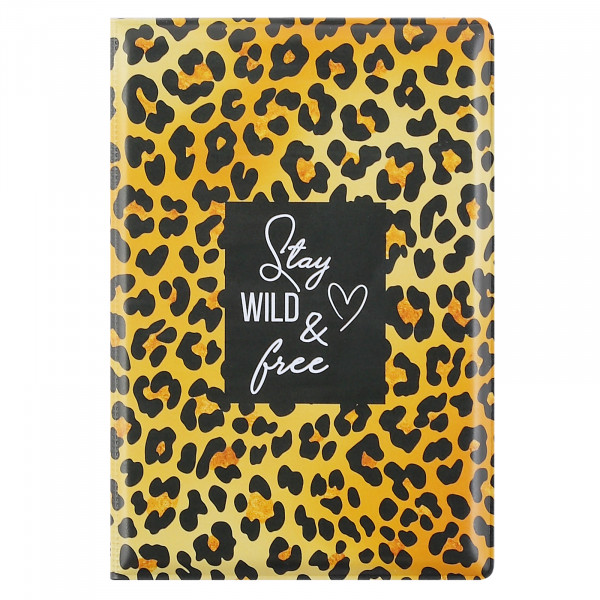Обложка для паспорта ПВХ FLORENZO Леопард печать без уголков