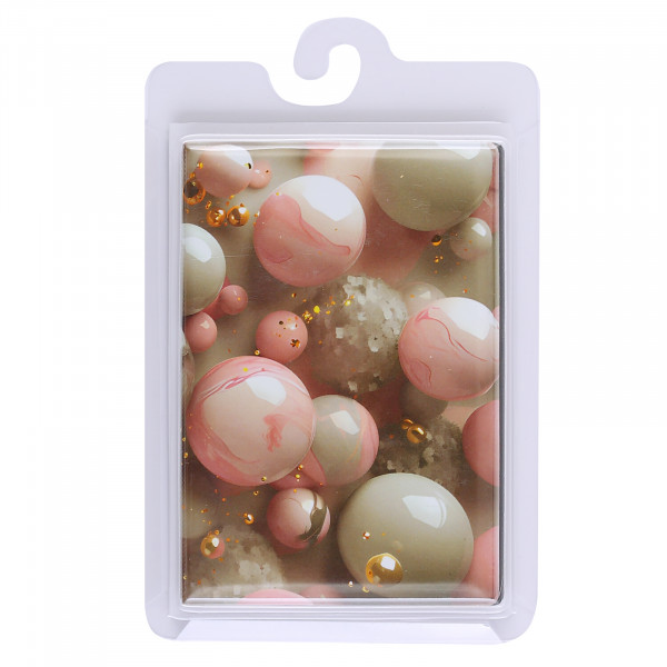 Обложка для паспорта ПВХ FLORENZO Marble balls печать без уголков