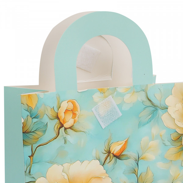 Пакет подар. 15*18*8 Пионы мат. лам. 250г/м2 ассорти 4 вида