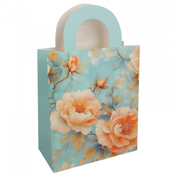 Пакет подар. 25*29*12 Пионы мат. лам.