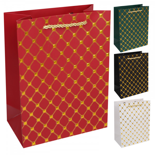 Пакет подар. 18*23*10 Ромбы мат. лам. 210г/м2