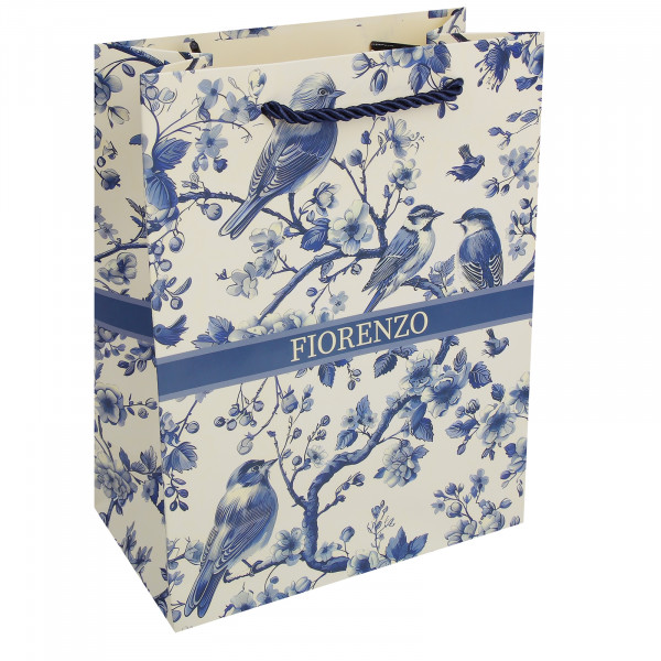 Пакет подар. 18*23*10 Blue birds, мат.ламин.