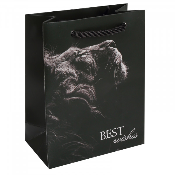 Пакет подар. 11*14*6 Black Lion матов. ламинация 210г/м2
