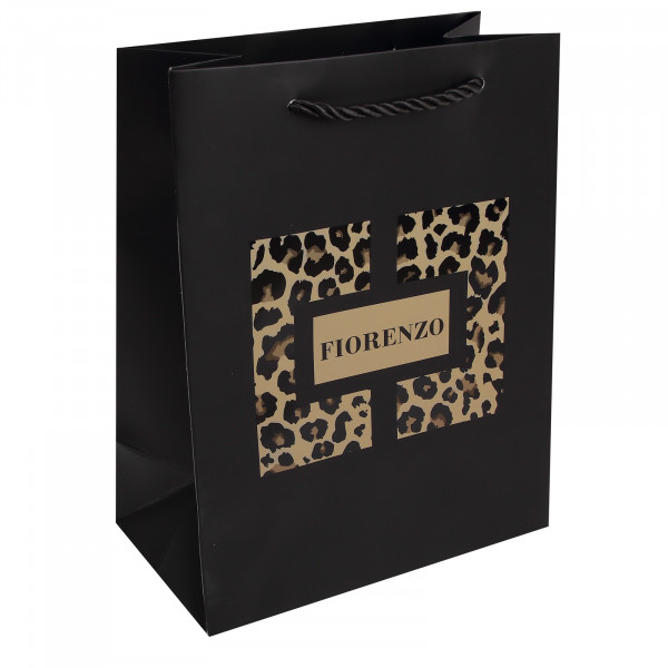 Пакет подар. 18*23*10 Леопард матов. ламинация  210г/м2