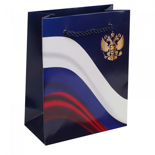 Пакет подар. 11*14*6 Россия глян. ламин.