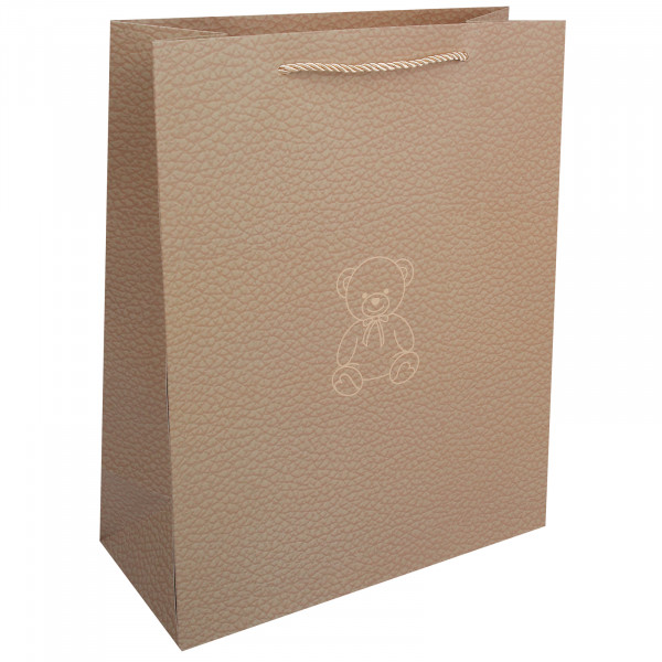 Пакет подар. 26*32*12 Bear мат. лам. 210г/м2