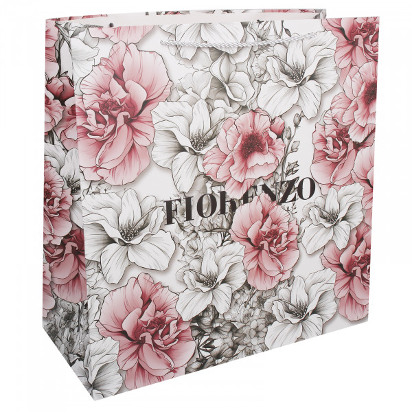 Пакет подар. 45*45*20 Цветочный шик мат. лам. 210г/м2