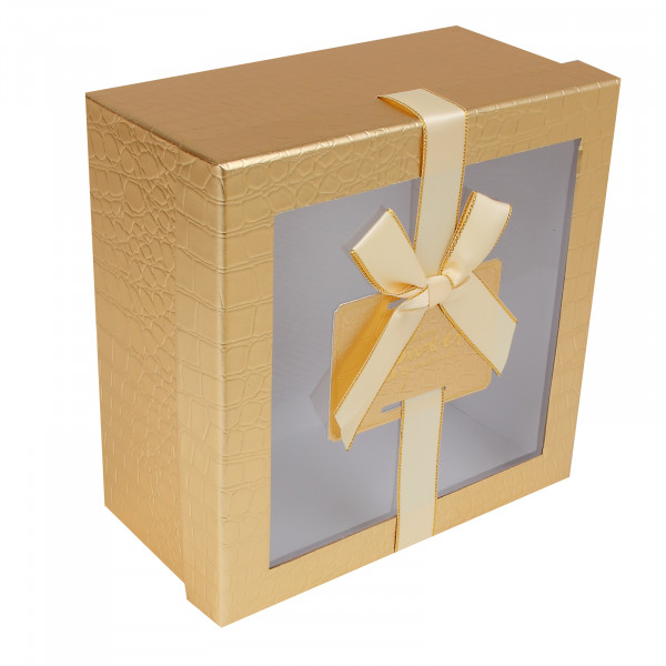 Набор подарочных коробок 3 шт с окном Sweet day золото
