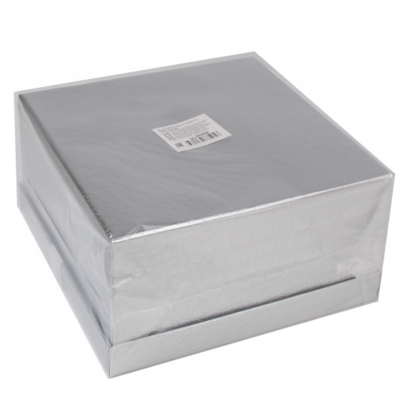 Набор подарочных коробок 3 шт с окном Sweet day серебро