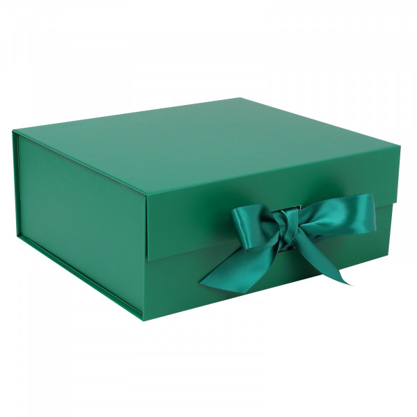 Коробка подарочная Бантик 18*20*8 зеленая