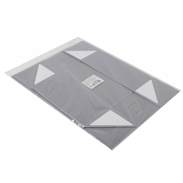 Коробка подарочная Бантик 20*28*9 серебро