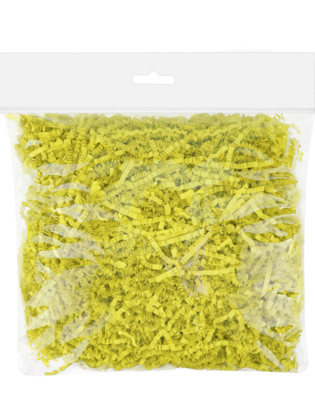 Бумажный наполнитель Интенсив желтый 100 г ширина 2 мм