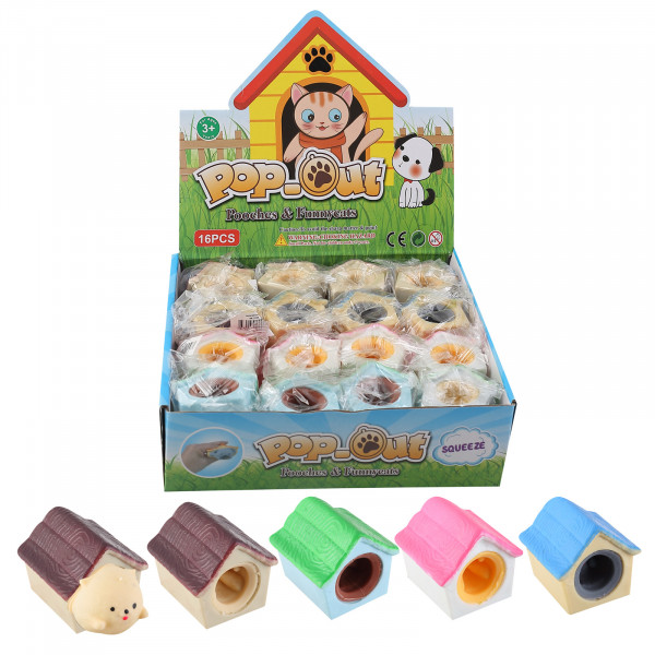 Антистресс-мялка Рыжий кот ИК-2009 Домик с сюрпризом