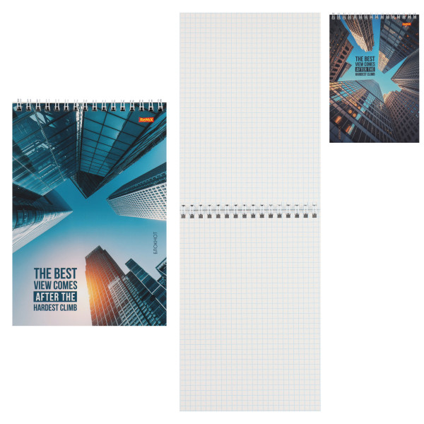 Блокнот А5 40л.TM"Remix" Городские небоскребы, ассорти