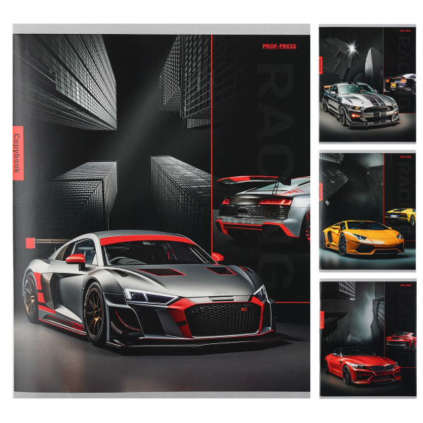 Тетрадь 96л кл. Разные автомобили-1 (перевертыш)