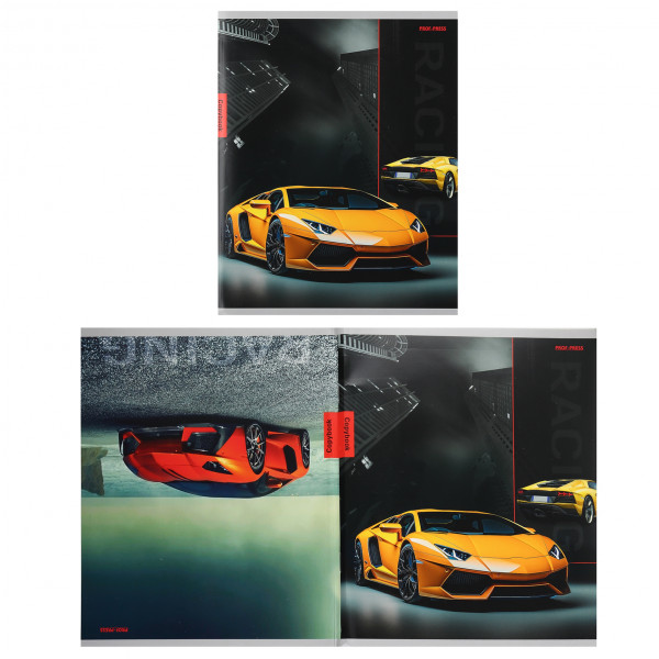 Тетрадь 96л кл. Разные автомобили-1 (перевертыш)