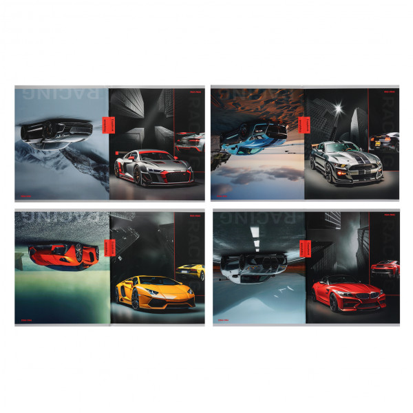 Тетрадь 96л кл. Разные автомобили-1 (перевертыш)