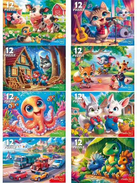 Пазлы 12 Милые истории №2