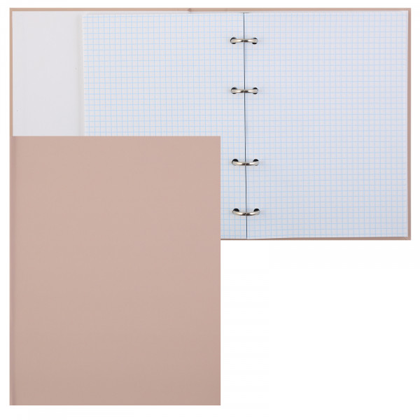 Тетрадь на кольцах 120л Проф-Пресс 120-0153 Однотонный бежевый