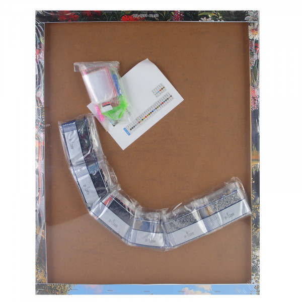 Алмазная мозаика (класс.) Тихий уголок у реки 40*50см. 30цв.