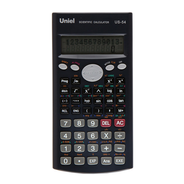 Калькулятор  UNIEL научный 10 разр, 279 функций, программируемый