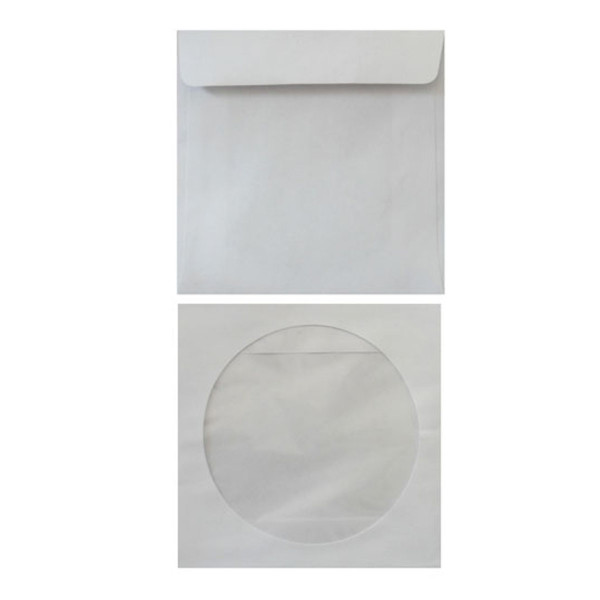 Конверт для CD бумажный, прозрачное окно, клеевой слой 1000 шт. (цена за 1 упаковку) 817963