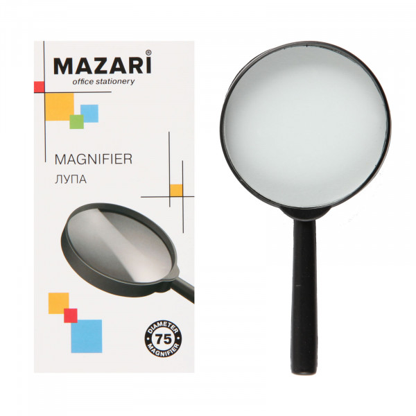 Лупа "Mazari" 2-х крат. увелич. d75 мм  европодвес 1/10 арт. M-5587
