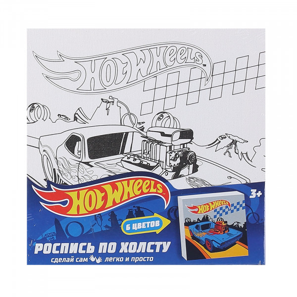 Картина на холсте 15*15 MULTI ART HOT WHEELS на подрамнике 100CANVAS-15-HW2/315526