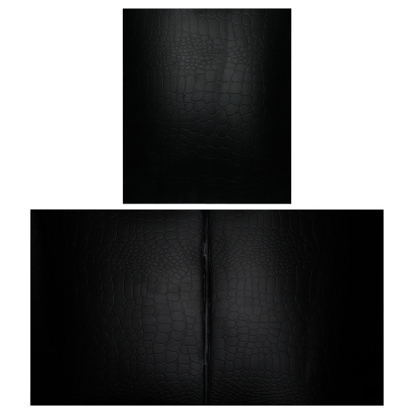 Тетрадь бумвинил 48л ALINGAR AL-12393 Black Croco metallic