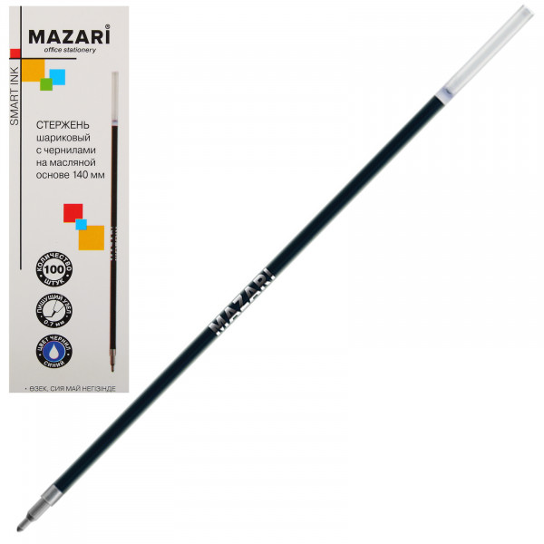 Стержень шарик "Mazari" Синий, 0,7 мм серия Smart Ink арт. M-7908-70