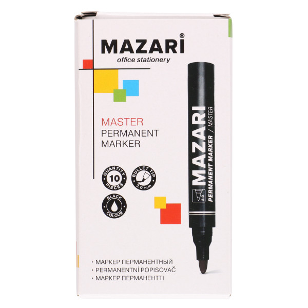 Маркер перманентный MAZARI M-5042-71 Master черный