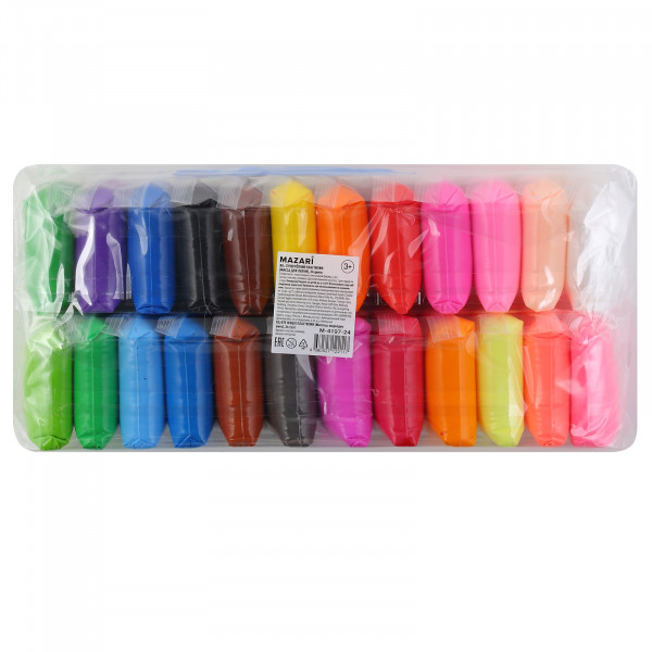 Масса д/лепки 24цв. суперлегкий