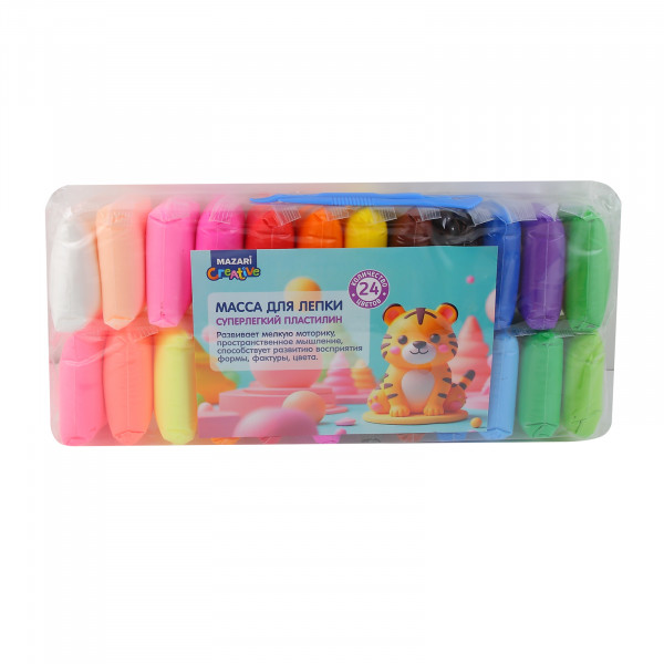 Масса д/лепки 24цв. суперлегкий