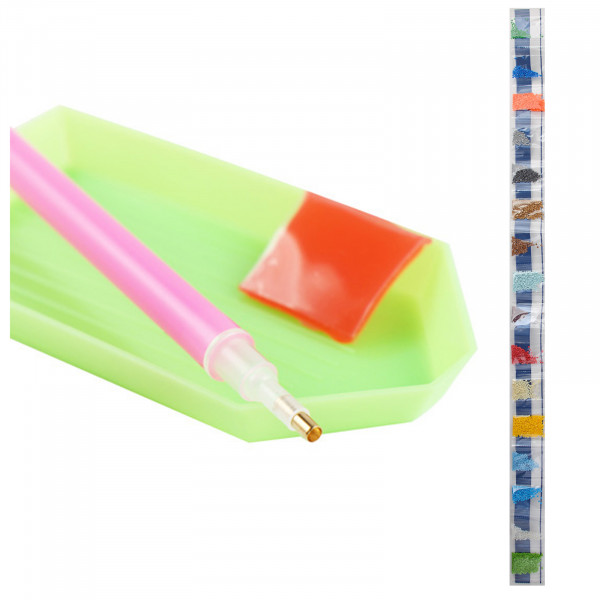 Алмазная мозаика 6,5*8 на стикере 12шт