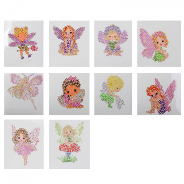 Алмазная мозаика 6,5*8 на стикере 10шт