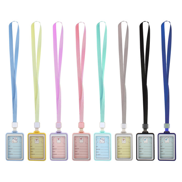 Бейдж вертик 65*107 MAZARI М-5898 MIL на шнурке микс