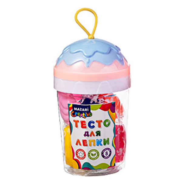 Тесто д/лепки ICE CREAM 8цв. формочки 2шт